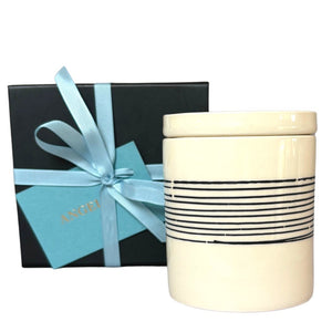 Joyous 200g candle in unique hand made ceramic jar with gift box