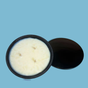 Angelico 3 x wick Candle in Violet Glass - Angelico