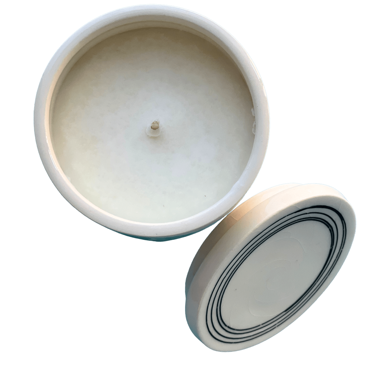 Candle in Unique Hand Made Ceramic Jar - Angelico