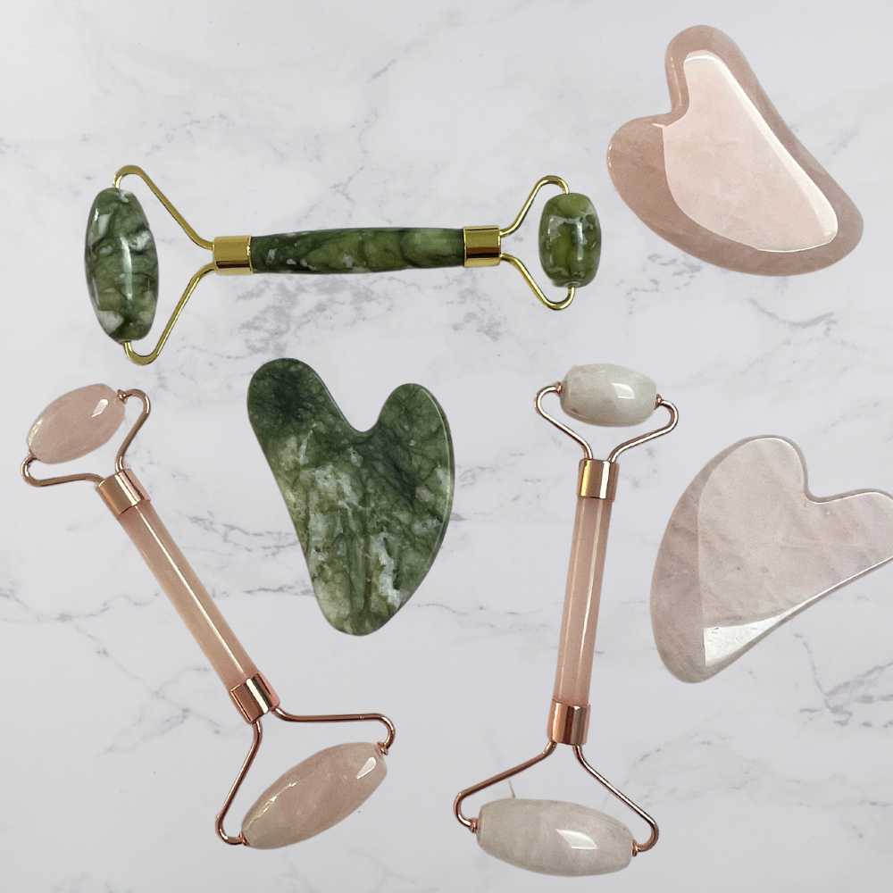 Gua Sha Heart Tool - Pink - Angelico
