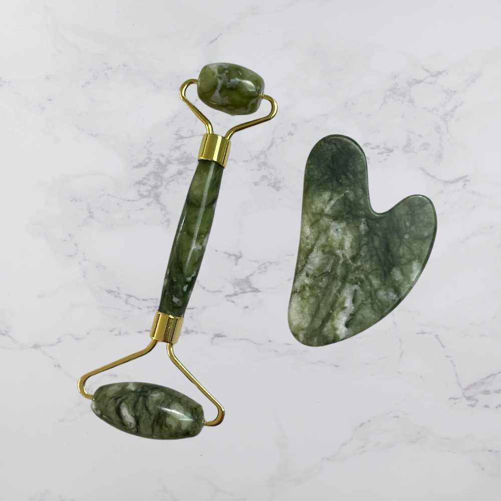 Gua Sha Roller Tool - Green - Angelico