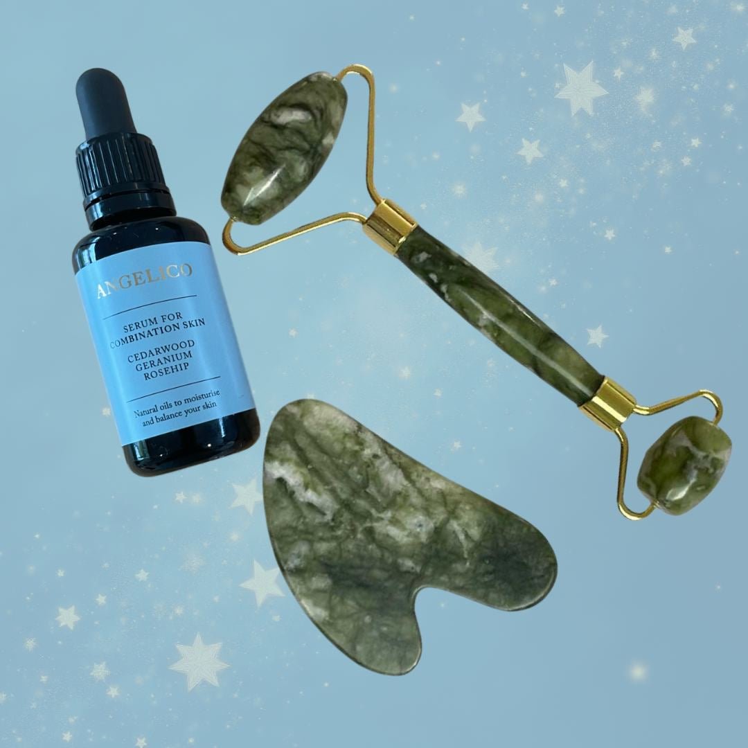 Gua Sha & Serum Gift Set - Angelico