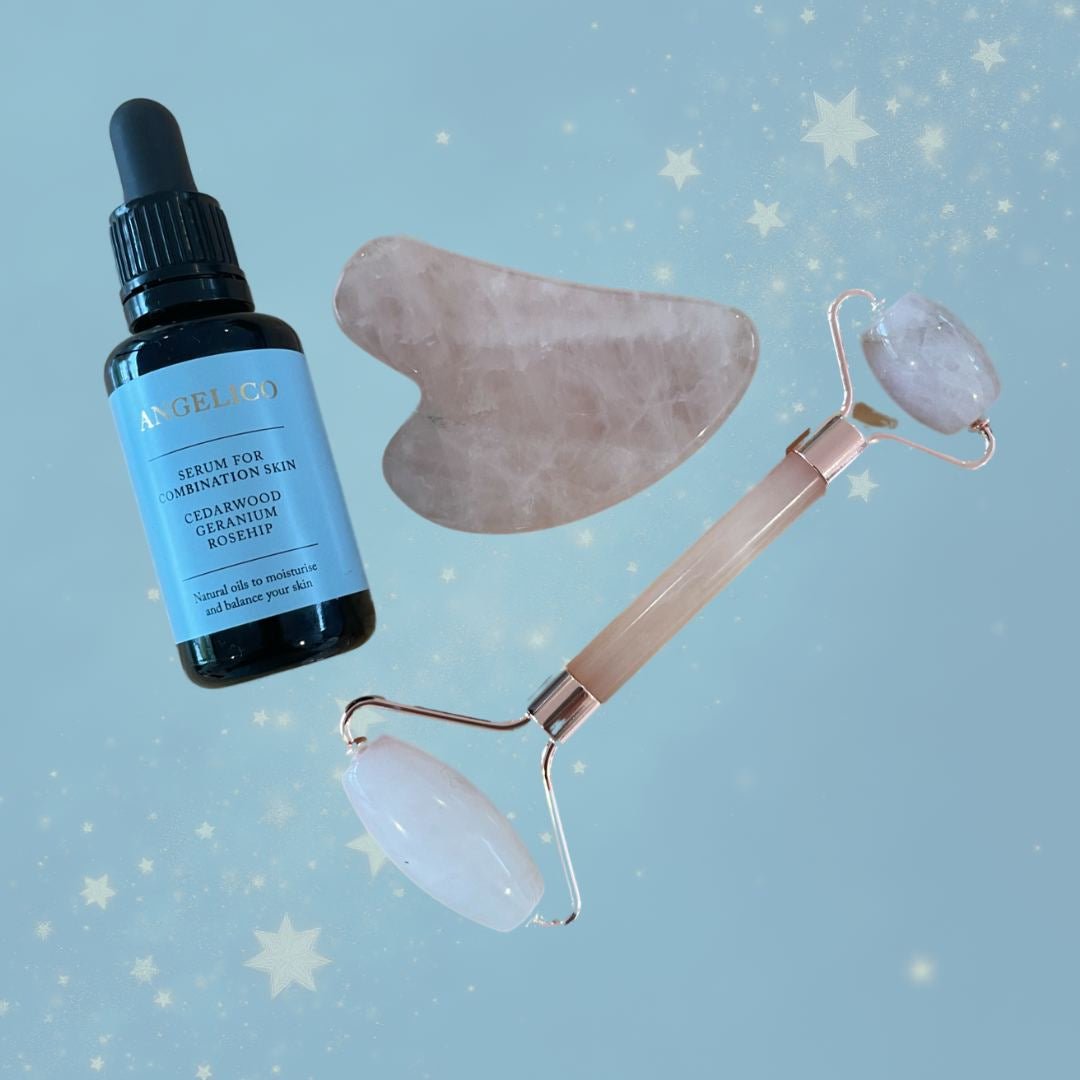 Gua Sha & Serum Gift Set - Angelico