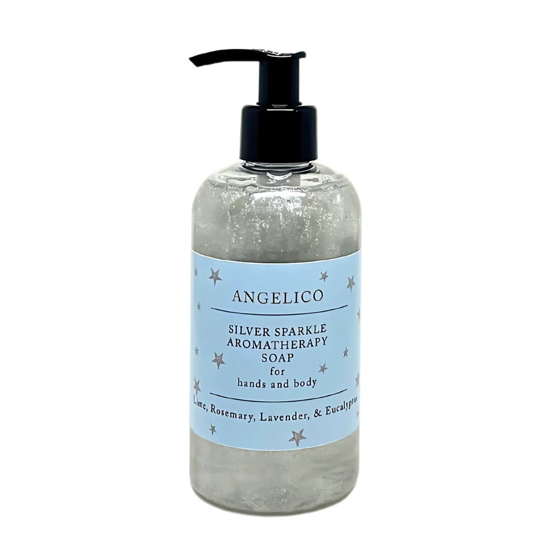 Silver Sparkle Aromatherapy Soap 250ml - Angelico