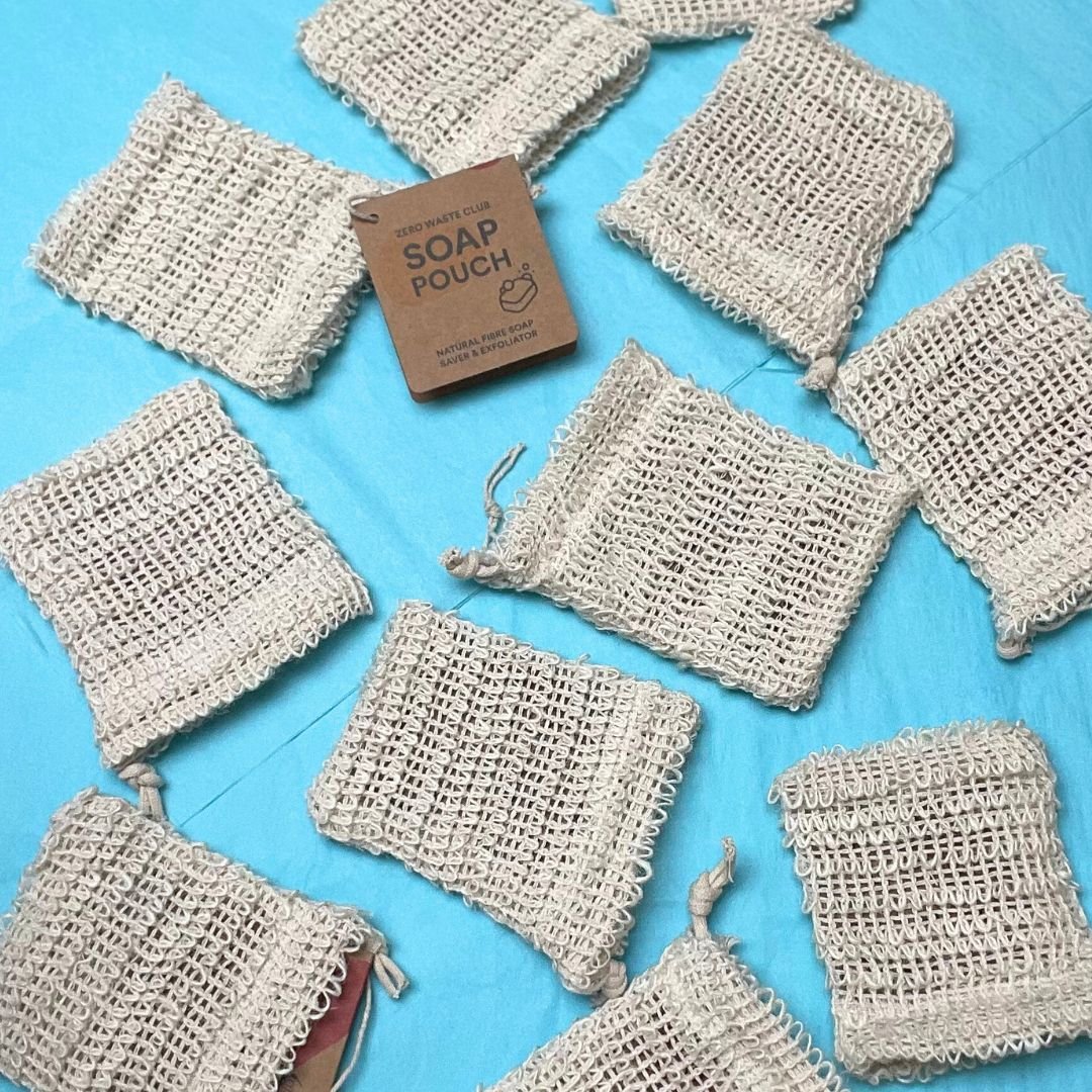 Soap Pouch - Natural Fibre Soap Saver and Exfoliator - Angelico