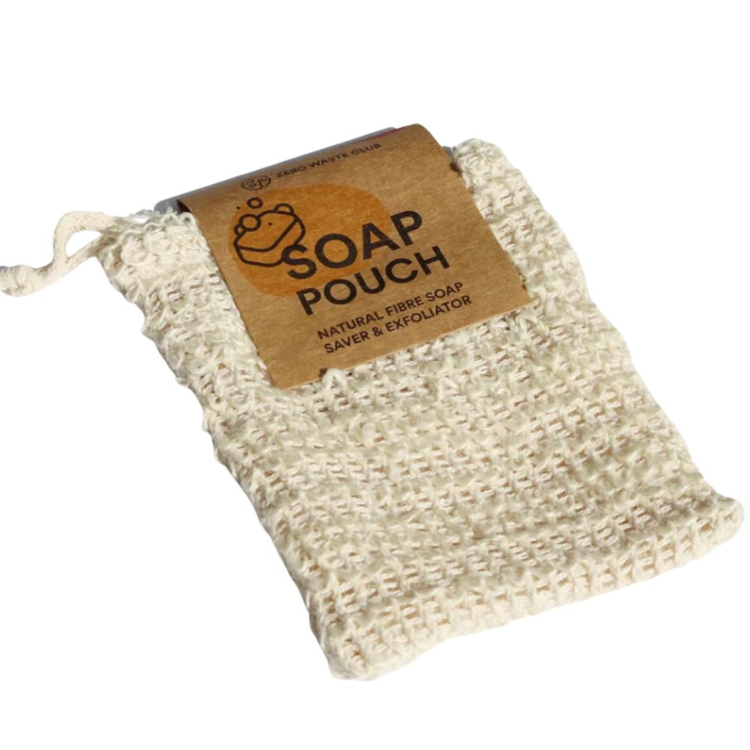 Soap Pouch - Natural Fibre Soap Saver and Exfoliator - Angelico